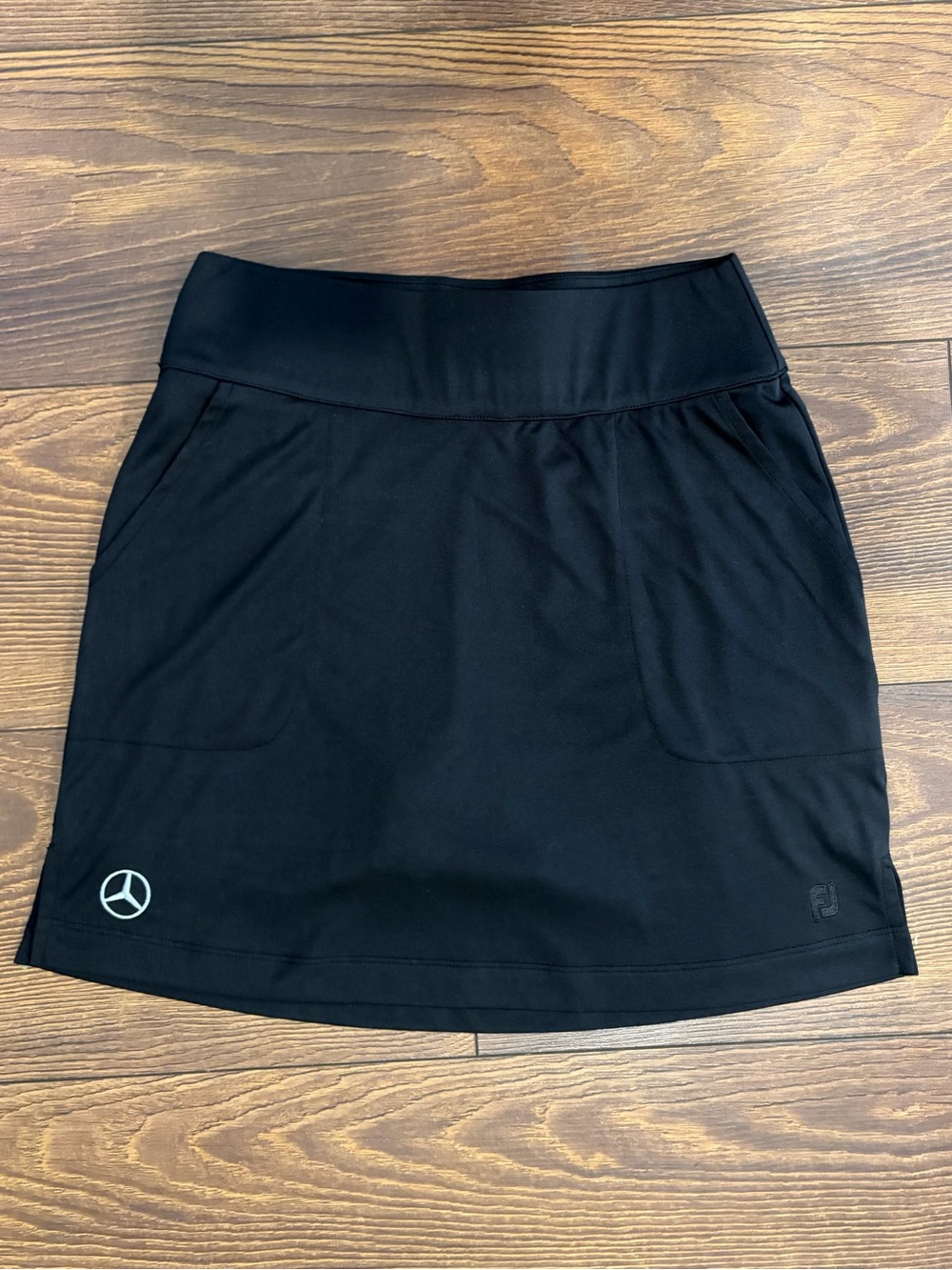 Footjoy x Mercedes Benz Black Performance Golf Skort, Size Small